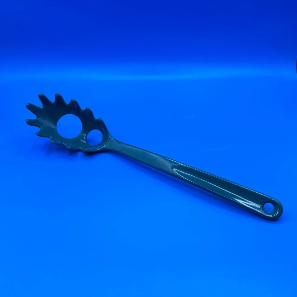 Trudeau Forest Green Melamine Pasta Server Spoon with Portion Measurer 4005